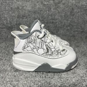 Nike Air Jordan Dub Zero Retro Shoes (TD) WHITE (DV1358 107) Toddler Size 5C NEW
